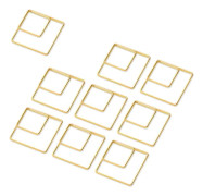 60 st (Romb, Guld) Geometriska Gem, Romb Rostfria Stål Gem, Guld Gem Tillbehör för Organisera Dokument, Skola, Hem & Kontor