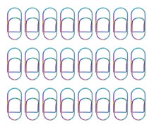24 Pcs Metal Pen Clips Colorful Stainless Multifunctional Pen Holder Clips for Notebooks School