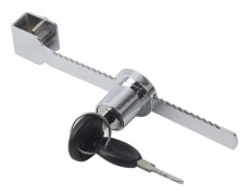 Silver Easy to Install Glass Display Cabinet Sliding Lock with