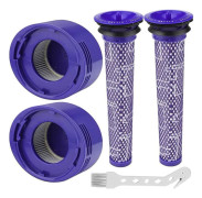 Applicable filters for V8/V7, washable replacement filters for Absolute Animal, 2 Post-HEPA filters, 2 Pre-filters, 1 Cleaning tool