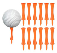 100 st 70mm Orange Plastgolftee, Hållbara Castle Golf Tees, för Golfdrivare, Golfmattor och Plastgolfbollar