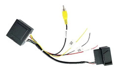 RGB till (RCA) AV CVBS Signalomvandlare Dekoderboxadapter för fabriksinstallerad backkamera Tiguan Golf Svart