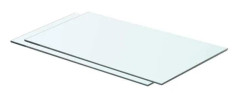 Vägghylla - EXKLUSIV HEM - 60 x 30 cm - Transparent härdat glas - Belastning 15 kg - Paket med 2 stycken Transparent