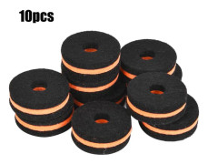 10 pcs 35 mm Black Orange Cymbal Stand Felt Protection Sleeve Replacement