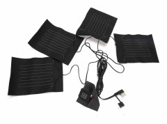 USB elektriska värmedynor tyg värmande uppvärmda kläder väst jacka dynor värmare ark