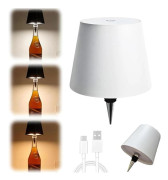 Trådlös LED-flasklamp för vin (vit)