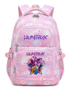 Kpop Demon Hunters Tryckt Ryggsäck Studenter Skolväska Anime Tecknad Axelväska för Barn Tonåringar Fans Rosa Pink Style 03