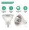 Mr11 halogenlampor (12-pack), Gu4 halogenlampa 12v 20w, Mr11 Gu10 dimbart skydd för taklampa