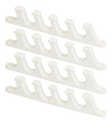 4 Pcs Multi-Position Adjustable Brackets, 5-Position Adjustable Deck Chair Bracket, Replacement Parts for Outdoor Deck Chairs, Backrest - WELLNGS
