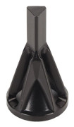 2 Pcs External Chamfer Deburring Tool High Speed Stainless Steel Triangular Shank Deburring External Chamfer Black