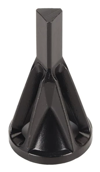 2 Pcs External Chamfer Deburring Tool High Speed Stainless Steel Triangular Shank Deburring External Chamfer Black