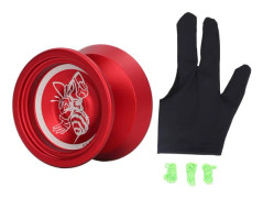 Oresponsiv Yoyo Professionell Aluminiumlegering Trendig Utsökt Yoyo Leksak med 3 Snören för Barn