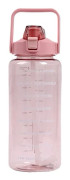 2 liters motivationsflaska med schema - Rosa