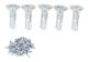50 st 4,8x16 mm Galvaniserad Kolstål Självborrande Skruv Rostsäker Borrskruv för Hem Flat