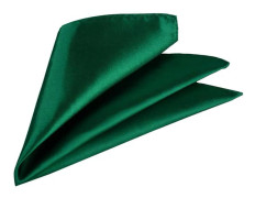 [LCS] Näsduk för män, italiensk fyrkantig näsduk i satin för formella kläder, enfärgade kostymnäsdukar (grön) green