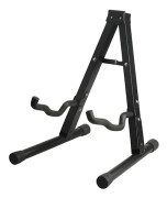 Black Iron Guitar Stand - Unique Foldable Design, Stable A-Frame Stand for Bass Display - Perfect{hw}