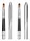 2pcs Lip Brush Ergonomic Retractable Sealing Design Small Easy to Clean Aluminum Tube Lipstick Brush with One Head