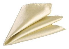 [LCS] Näsduk för män, italiensk fyrkantig näsduk i satin för formella kläder, enfärgade näsdukar för kostymfickor (beige) Beige