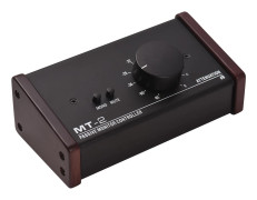 Passiv monitorstyrning med XLR 3,5 mm ingångar utgångar Stöder dämpningskontroll Mute-funktion svart