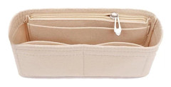 Insatsväska Organizer, Sminkorganisatörer, Foder Perfekt för Damhandväskor Och Kosmetikväskor beige
