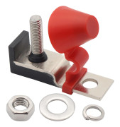 Plintblock med lock enkel bult M8 (5/16 tum) Tålströmområde 30A-300A