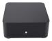 Mini ITX Datorchassi Aluminiumlegering HTPC-chassi Mini-PC Datorchassi(L80 Svart USB2.0) svart