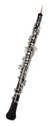 Professionell Oboe C-tangent Halvautomatisk Stil Förnicklade Tangenter Träblåsinstrument med Oboe-rörblad Nickel-plated Keys