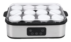 Elektrisk Yoghurtmaskin 0-48 timmars Timer Automatisk Yoghurtmaskin Konstant Temperatur med 12 st 180 ml Bägare L