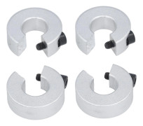 4 st Linjärskena Stoppkragar Aluminiumlegering Klämma På Axellimits Fästringar ID 16MM OD 35MM Tjocklek 10MM