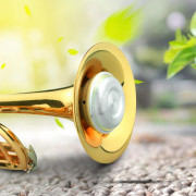 Aluminiumlegering & Gummi Övningsdämpare för Trumpet Bleckblåsinstrument Musikalisk Instrumentdel Tillbehör