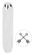 6mm 1/4tum Kolstål Designstämpel Stans Stämplingsverktyg för DIY Läder Trä Smycken Hantverk Arrow