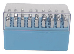36 st Bokstavsstämplar DIY Bokstavsnummer Symboler Elektropläterad Metall Läder Stål Stämplingsverktyg
