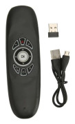 Luftfjärrkontroll 2.4G Trådlös Färgglad Bakgrundsbelyst Plug and Play Full QWERTY Fjärrkontrollmus med USB2.0-mottagare