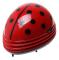 Desktop Mini Vacuum Cleaner with Strong Suction, Ladybug Design for Home Office, Student Desks, and Car Seats, Red