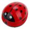 Desktop Mini Vacuum Cleaner with Strong Suction, Ladybug Design for Home Office, Student Desks, and Car Seats, Red