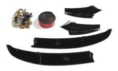 Bilspoiler - Frontläpp stötfångare kit - Splitter bodykit 4-delar - För BMW 5-serie F10 - 528i 535i M Sport 2011-2016 - Svart