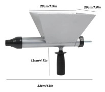 Fogpistol För Borrmaskin - Murbruksspruta - För Kakel- Och Tegelfogar - Cement Och Murbruk - Silver