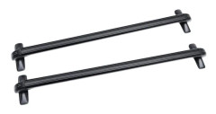 Bil Lastbågar - Universella Takräcken - Aluminium Tvärbalkar med Lås - 1 m - Max 45 kg - 2-pack - Svart