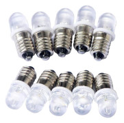 [02]10 pcs E10 12V Spot LED Bulbs Warm White