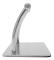 Fotstöd för barberarstol - Fotpall under skrivbord - Rostfritt stål och gjutjärn - Ca 30 x 18 cm - För salong och kontor - Silver