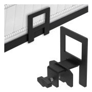 Mattress Holder - Anti-Slip - Bed Frame - Adjustable - Mattress Protector - Mattress Stopper - Anti-Slip Pad - Black - Metal Bed Frame - 6 Pieces