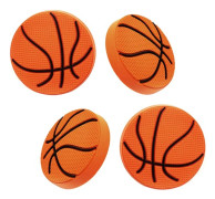 1,6 tum mjuka gummi basketlådknoppar 4 st Basketball