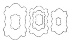 Ramverk Metall Stansmallar Schablon DIY Scrapbook Album Papperskort Mall Form