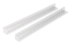 1 par L-formade balkkanaler 18 hål 310300180152 Robotdelar DIY-kit 12x12x152mm