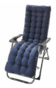 155cm Lounger Cushion Pad Replacement Cotton Seat Cushion For ReclinerBY Blue