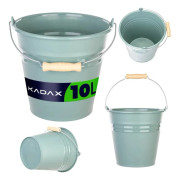 Plasthink - 10 l Hink - Matförvaring & Städ - Trädgård - Metallhandtag - PP Plast - Grön