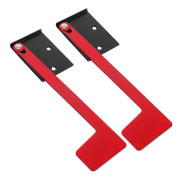 Replacement Mailbox Flag Weatherproof Universal Self-Adhesive Flags For Mailbox 2-pack Red 19.50X6.90X0.40CM