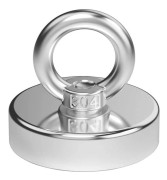 Kraftfull Neodymmagnet Diameter 48mm 75KG Dragkraft för Industri och Vetenskap, Magnetfiske