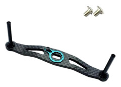 Kolfiberfiske och ABU 10g Nödvändigt handtag för DAIWA-rullar 105mm Längd Vikt Komplett med skruvar (Blå)