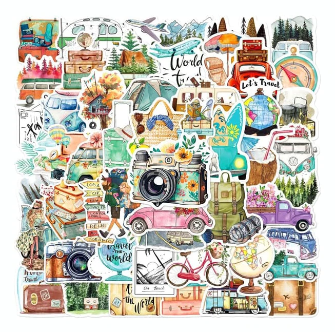Estetiska klistermärken 50 stycken klistermärken Scrapbooking klistermärken Estetiska klistermärken Kawaii klistermärken